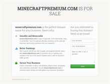 Tablet Screenshot of minecraftpremium.com